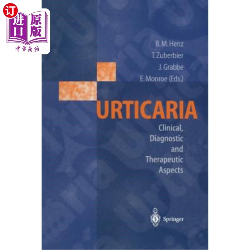 海外直订医药图书Urticaria: Clinical, Diagnostic and Therapeutic Aspects 荨麻疹:临床、诊断和治疗方面