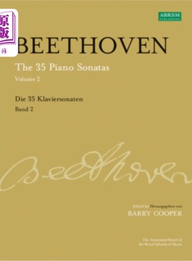 海外直订35 Piano Sonatas, Volume 2 35钢琴奏鸣曲，第二卷