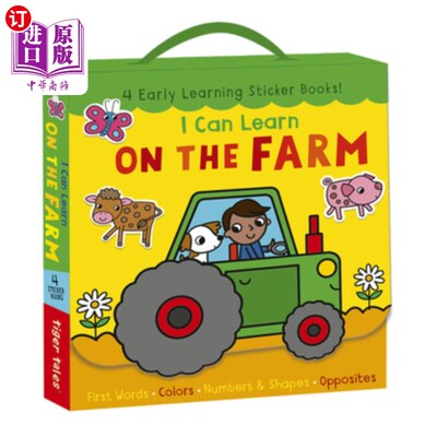 海外直订I Can Learn on the Farm: First Words, Colors, Numbers and Shapes, Opposites 我可以在农场学习:第一个单词，颜