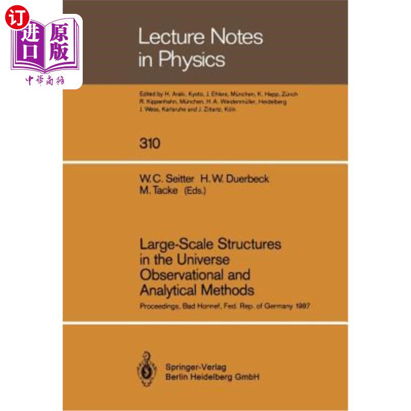 海外直订Large-Scale Structures in the Universe Observational and Analytical Methods: Pro 宇宙中的大尺度结构观测和分