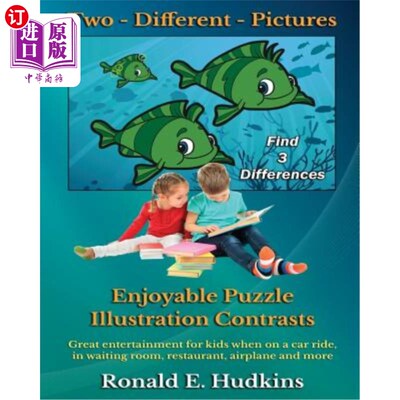 海外直订Two Different Pictures: Enjoyable Puzzle Illustrations 两张不同的图片：有趣的益智插图