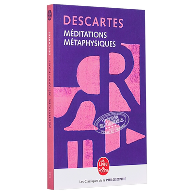 笛卡尔 形而上学的沉思 第一哲学沉思集 Meditations metaphysiques 法文原版 Rene Descartes 哲学 人文【中商原版】