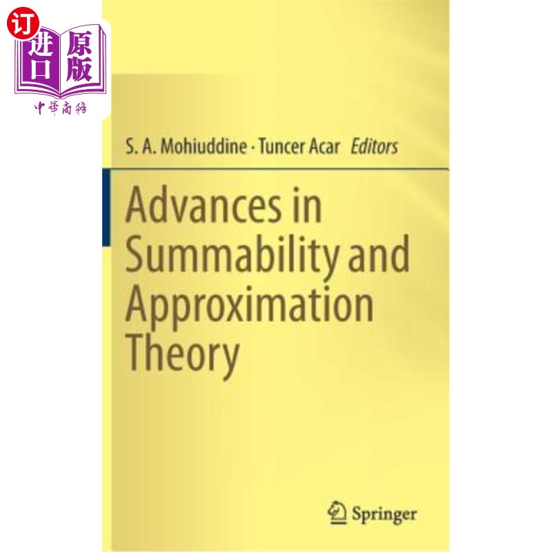 海外直订Advances in Summability and Approximation Theory