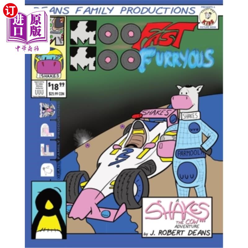 海外直订Moo Fast, Moo Furryous: A Shakes the Cow Adventure 哞快，哞怒:摇牛冒险