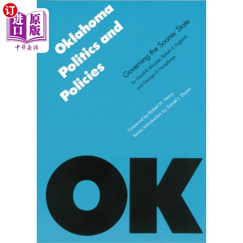 海外直订Oklahoma Politics and Policies 俄克拉荷马州政治与政策