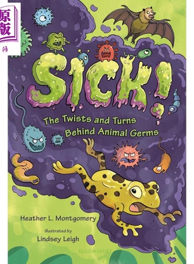 动物病菌背后的曲折 Sick! 英文原版 儿童科普读物 百科知识绘本 全彩漫画风格插图 进口童书 精装 8岁以上【中商原版】
