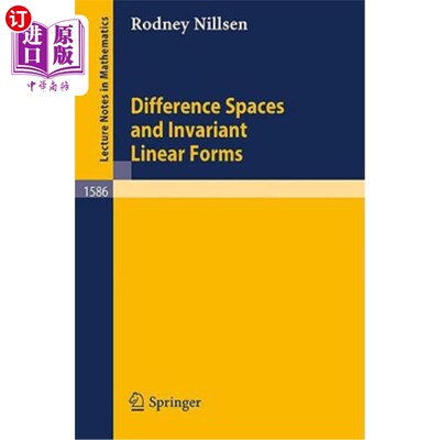 海外直订Difference Spaces and Invariant Linear Forms 差分空间与不变线性形式