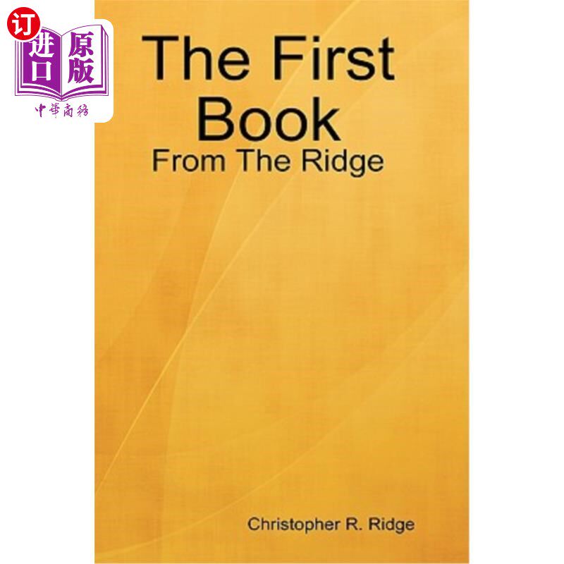 海外直订The First Book: From the Ridge 第一本书:来自山脊