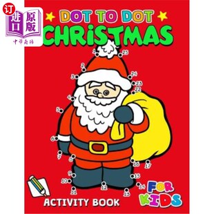 Christmas 男孩 点对点儿童圣诞活动书 book Dot boy Book Activity kids 海外直订Dot for girls Kids