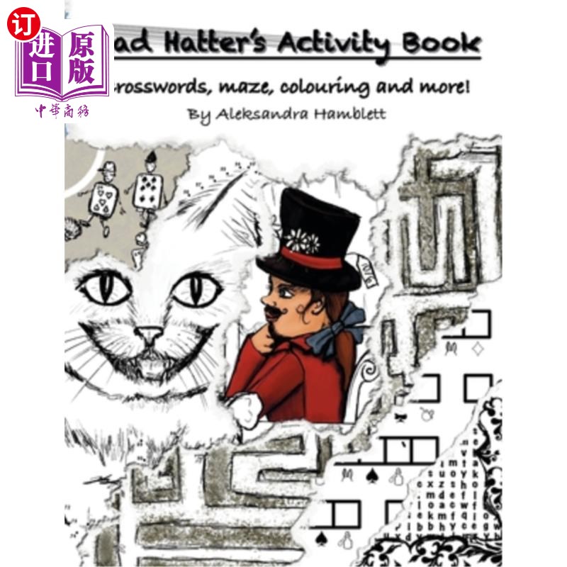 海外直订Mad Hatter's Activity Book: Crosswords, maze, colouring and more! 疯帽子的活动书:填字游戏,迷宫,着色和更