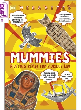 DK大探险 木乃伊 Megabites Mummies- Riveting Reads For Curious Kids 英文原版儿童百科知识章节书 科普童书【中商原版】