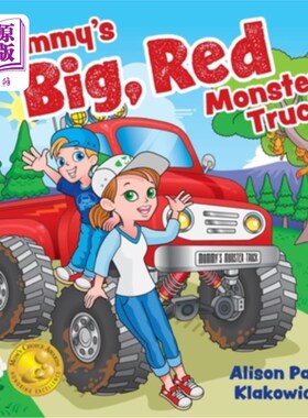 海外直订Mommy's Big, Red Monster Truck 妈妈的红色大卡车