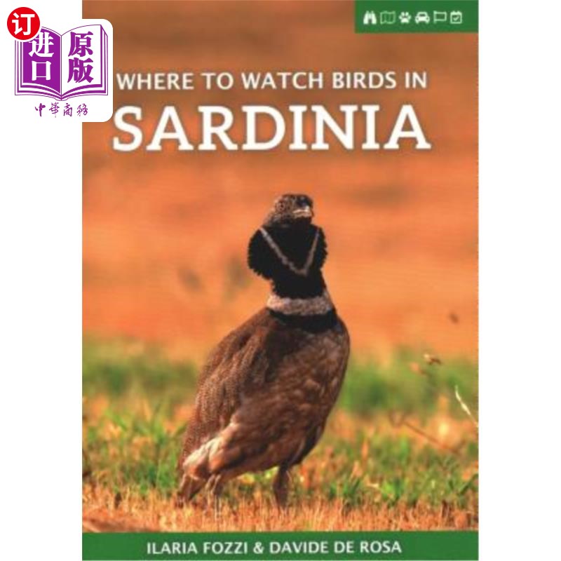 海外直订Where to Watch Birds in Sardinia 撒丁岛哪里观鸟