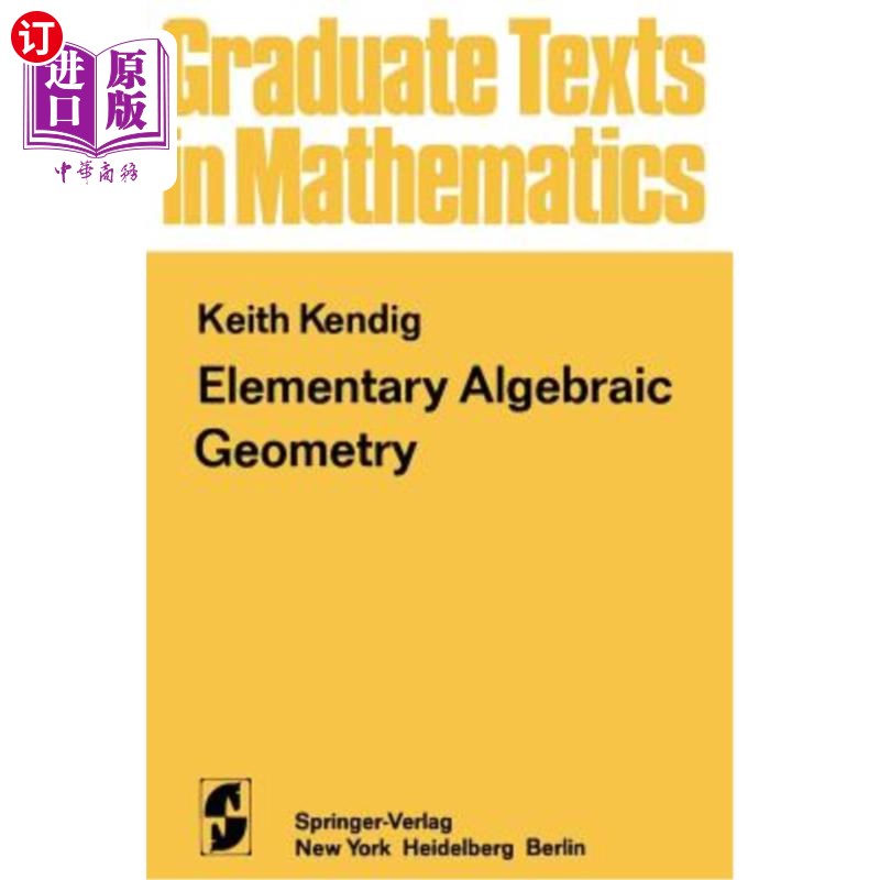 海外直订Elementary Algebraic Geometry 初等代数几何