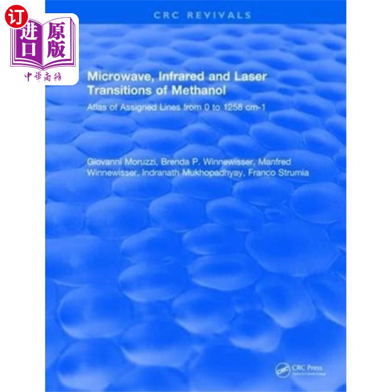 海外直订Microwave, Infrared, and Laser Transitions of Me... 0 - 1258 cm-1指定线甲醇图谱的微波、红外和激光跃迁