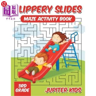 Book 3rd 滑滑梯：迷宫活动书3年级 Grade Slides Maze 海外直订Slippery Activity