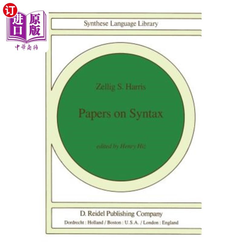 海外直订Papers on Syntax 论文的语法