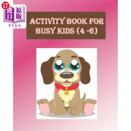 海外直订Activity Book For Busy Kids (4-6): Activity Book with Colouring, Games and Drawi 忙碌儿童活动书(4-
