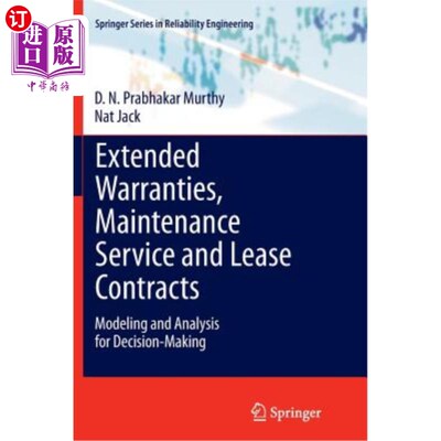 海外直订Extended Warranties, Maintenance Service and Lease Contracts: Modeling and Analy 延长保修，维修服务和租赁合同: