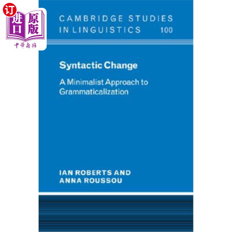 海外直订Syntactic Change: A Minimalist Approach to Grammaticalization 句法变化：语法化的最简方法