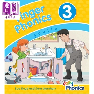 Jolly Book 英文原版 英语字母表字母发音 快乐自然拼读手指拼读书3 Phonics 中商原版 预售 多感官教学活动 Finger