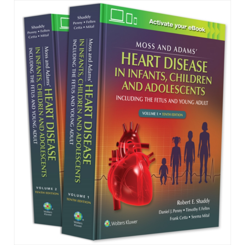 现货 Moss Adams婴儿 儿童与青少年心脏病 第10版Moss Adams Heart Disease in infants Children and Adolescents【中商原版】