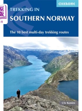 海外直订Hiking in Norway - South: The 10 Best Multi-Day Treks 挪威南部徒步旅行：十大最佳多日徒步旅行