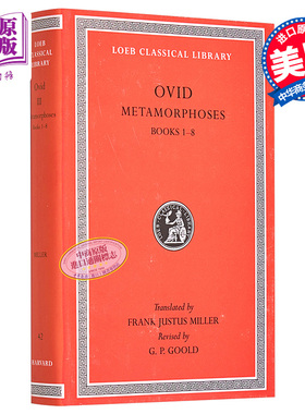 预售 奥维德 变形记 卷一 共二卷 Metamorphoses Volume I Books 1-8 英文原版 Ovid【中商原版】