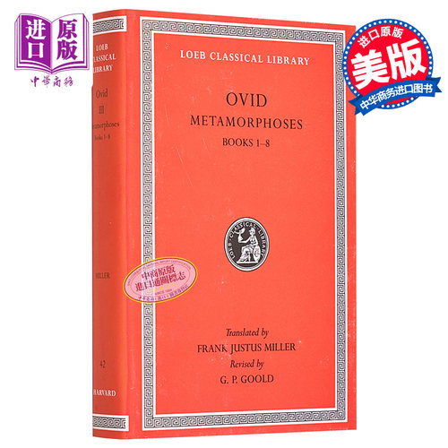 奥维德 变形记 卷一 共二卷 Metamorphoses Volume I Books 1-8 英文原版 Ovid【中商原版】