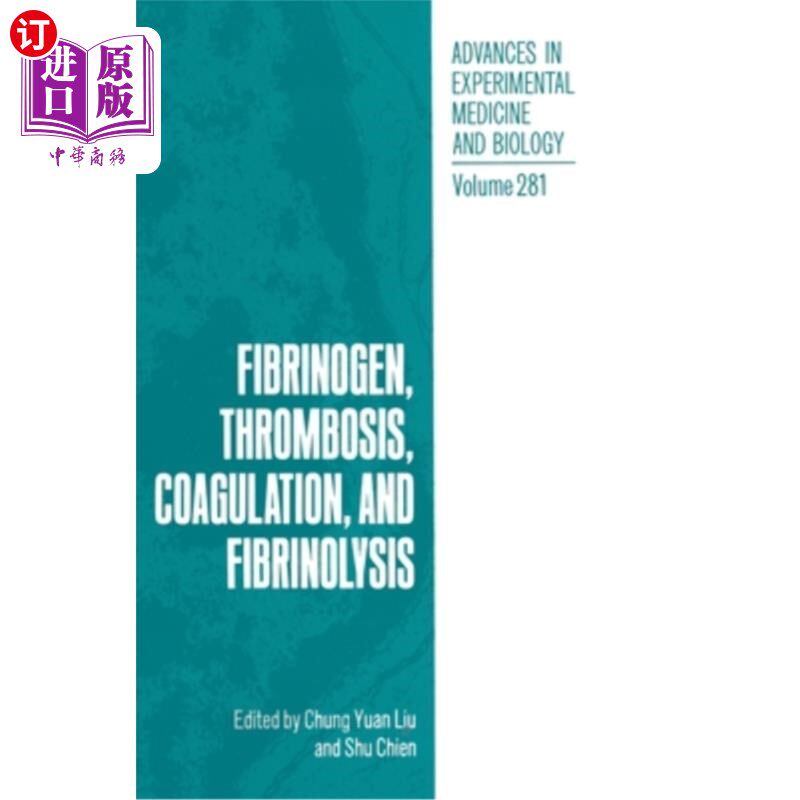 海外直订医药图书Fibrinogen, Thrombosis, Coagulation and Fibrinolysis 纤维蛋白原,血栓形成,凝血和纤溶