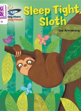 海外直订Reading Planet - Sleep tight, Sloth - Red B: Gal... 阅读行星-睡个好觉，树懒-红色B:银河