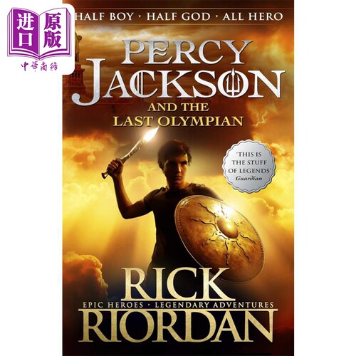 波西杰克逊5 末后之神 英文原版  Rick RiordanPercy Jackson and the Last Olympian Rick Riordan【中商原版】