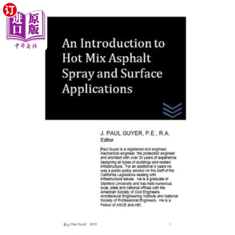 海外直订An Introduction to Hot Mix Asphalt Spray and Surface Applications 热拌沥青混合料喷涂及表面应用简介