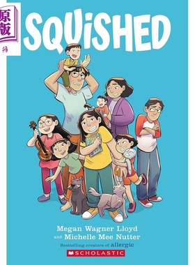拥挤 家庭 成长 中级图画小说 3至7年级 8至12岁 Squished A Graphic Novel 英文原版 Megan Wagner Lloyd【中商原版】
