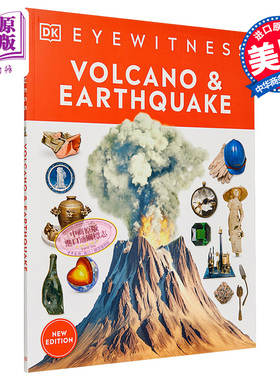 Eyewitness系列 火山和地震百科 Volcano & Earthquake 英文原版 DK 科普 科学 地理 目击者系列【中商原版】