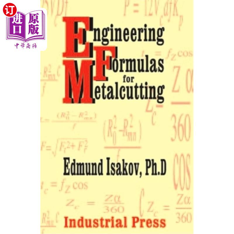 海外直订Engineering Formulas for Metalcutting 金属切削工程公式