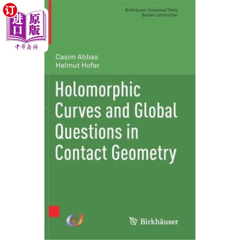 海外直订Holomorphic Curves and Global Questions in Contact Geometry 接触几何中的全纯曲线与整体问题