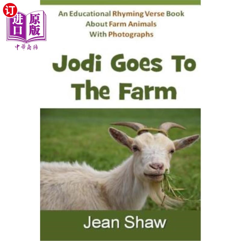 海外直订Jodi Goes to the Farm: Rhyming Verse Book 乔迪去农场:押韵诗书