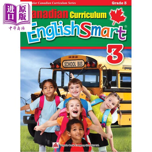 Canadian Curriculum EnglishSmart Grade 3 加拿大课程英语练习册3年级 精华版 阅读理解 语法词汇写作 英文原版【中商原版?