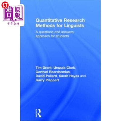 海外直订Quantitative Research Methods for Linguists: A Questions and Answers Approach fo