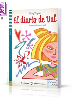 西班牙语原版分级读物ELI Teen Readers Spanish B1 El diario de Val 瓦尔的日记 含音频 西班牙文小语种小说阅读【中商原版