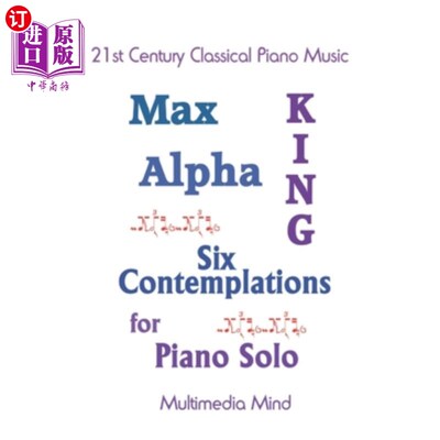 海外直订6 Contemplations for Piano Solo 一层六层的沉思