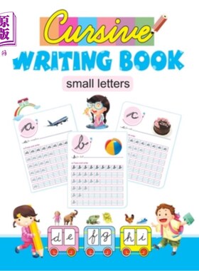 海外直订Cursive Writing Book: Small Letters 草书:小字母