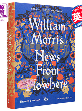 现货 【中商原版】乌有乡消息 William Morris 英文原版 英文小说 News from Nowhere  Thames & Hudson