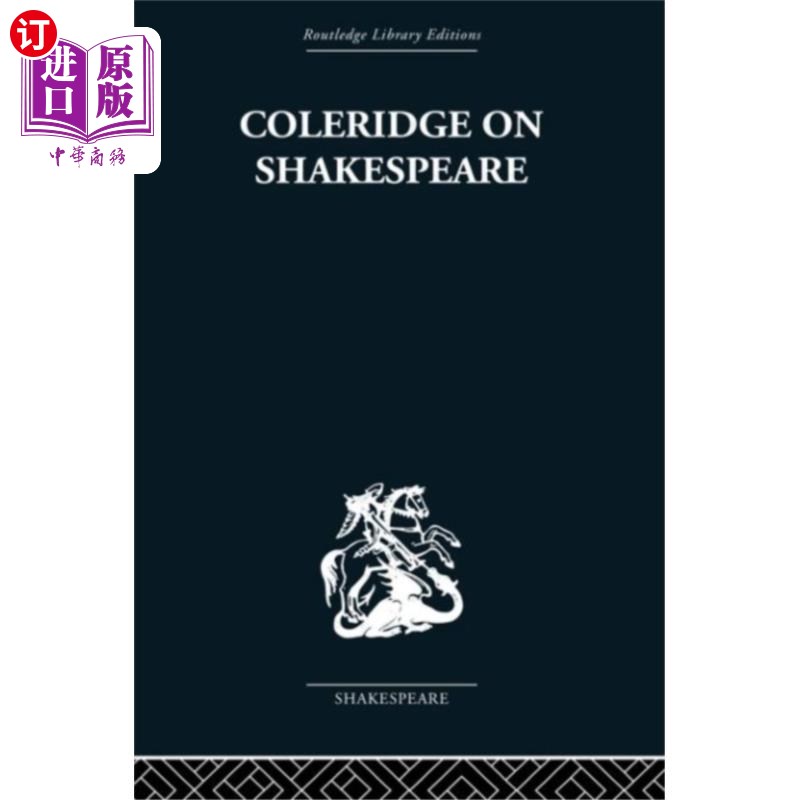 海外直订Coleridge on Shakespeare柯勒律治论莎士比亚