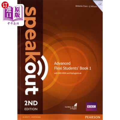 海外直订Speakout Advanced 2nd Edition Flexi Students' Book 1 with MyEnglishLab Pack 带MyEnglishLab包的Speak