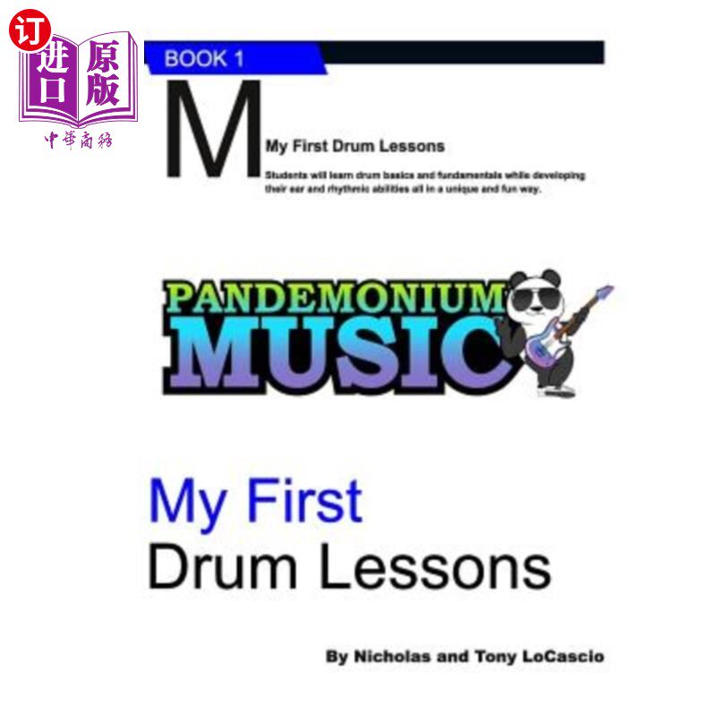 海外直订My First Drum Lessons 我的第一堂鼓课