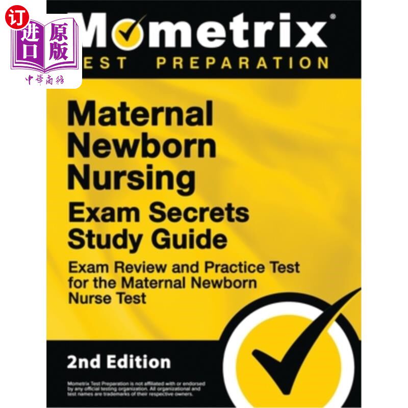 海外直订医药图书Maternal Newborn Nursing Exam Secrets Study Guide - Exam Review and Practice Tes 《孕产妇护理考试秘