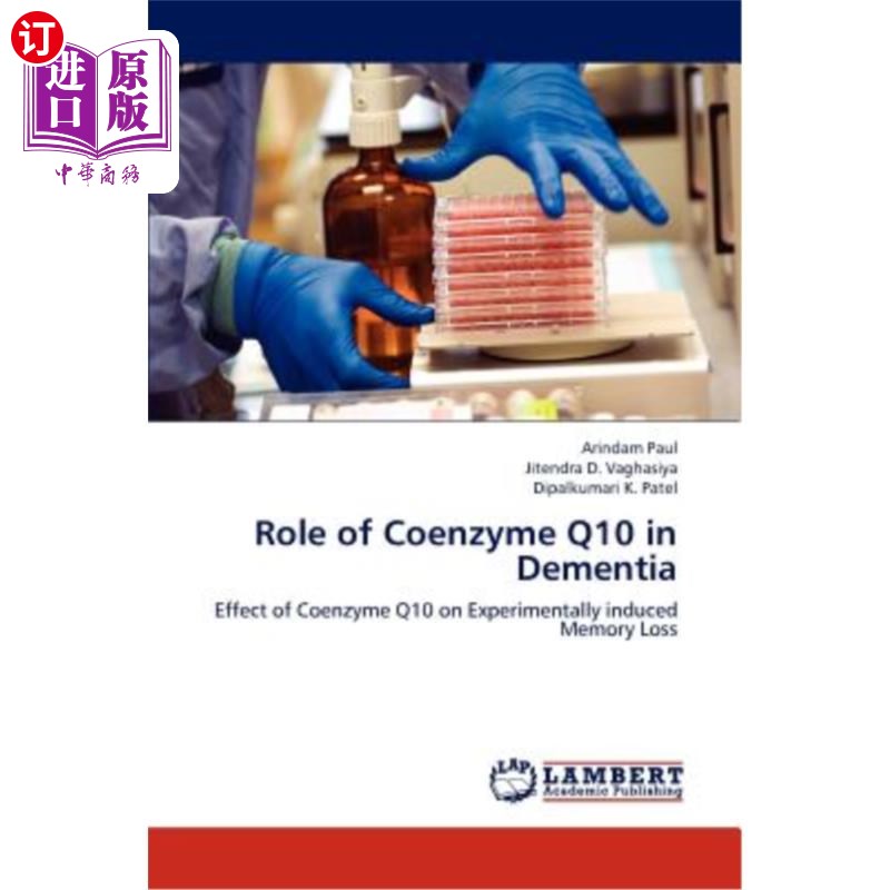 海外直订医药图书Role of Coenzyme Q10 in Dementia辅酶Q10在痴呆中的作用