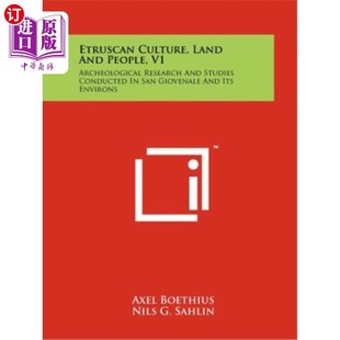 海外直订Etruscan Culture, Land and People, V1: Archeological Research and Studies Conduc 伊特鲁里亚文化、土地和人民